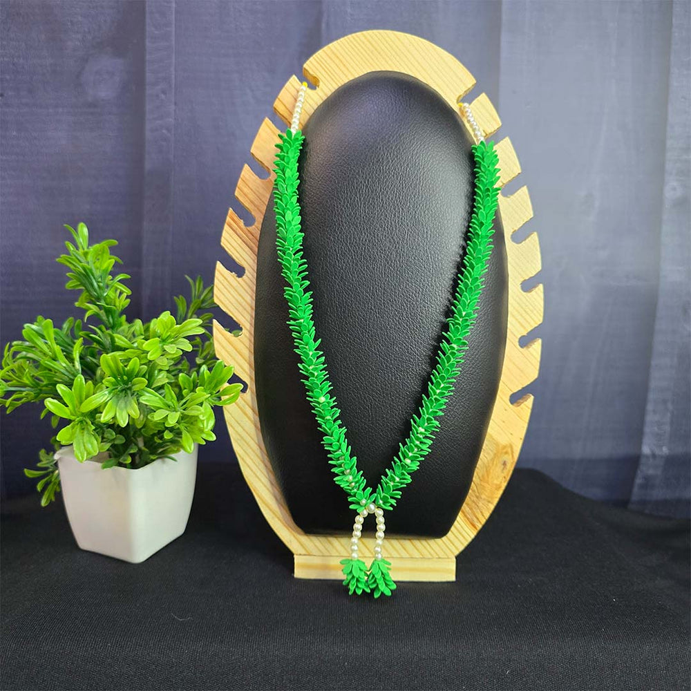 Green Flower Garland for Pooja