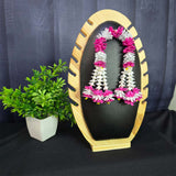 Pink White Garland for Pooja