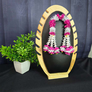 Pink White Garland for Pooja