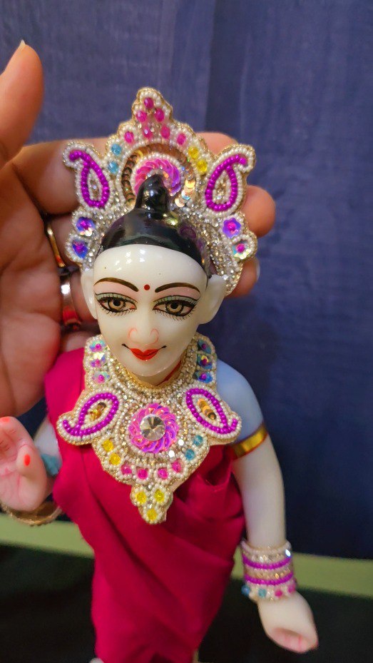 Multicolor Chandrika for Laddu Gopal