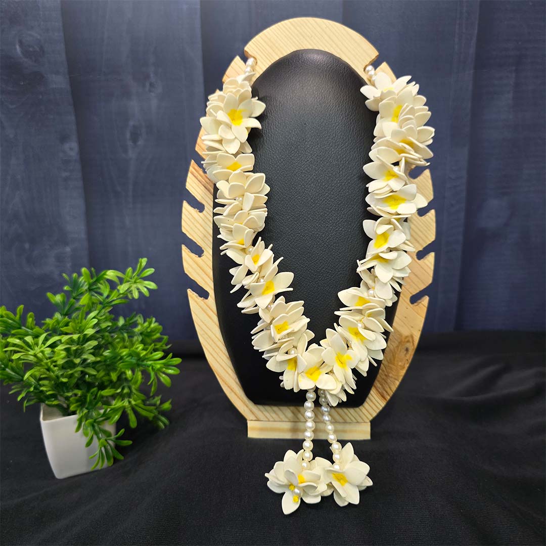 White Flower Garland for God