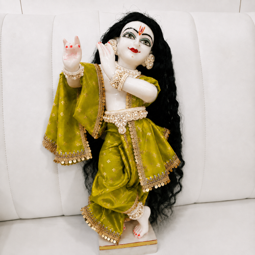 Lime Green Radha Rani Saree