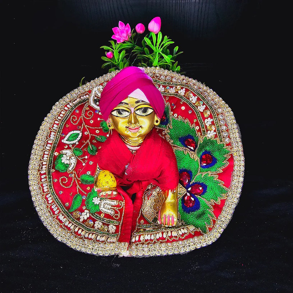 Laddu Gopal Ji Red Poshak