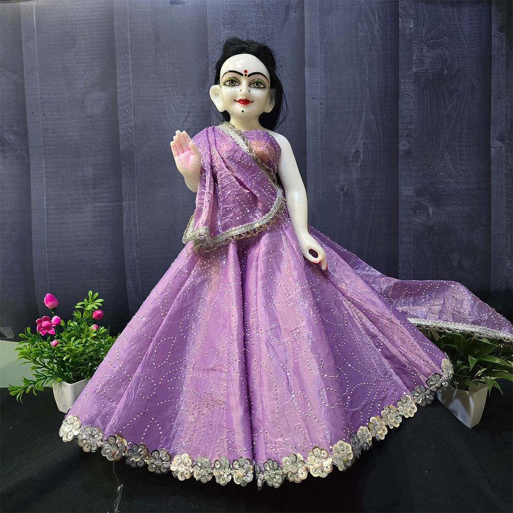 Lavender Colour Laddu Gopal Dress