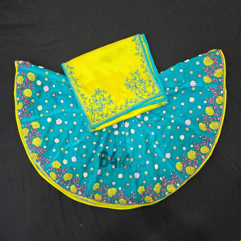 Iris Blue Dress for Mata Rani