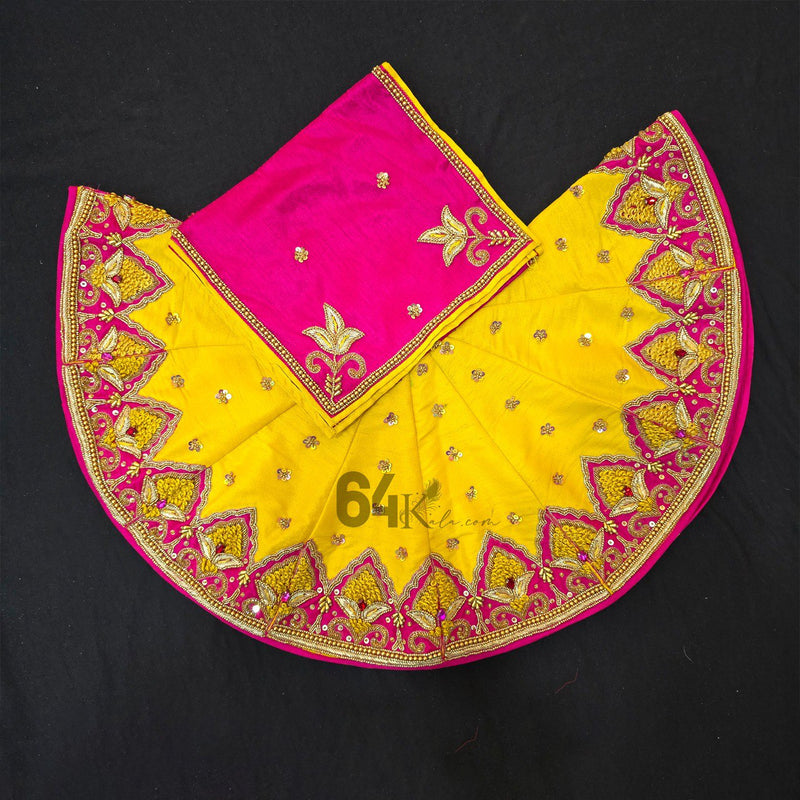 Yellow Poshak for Mata Rani