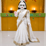 Pure White Radha Rani Saree