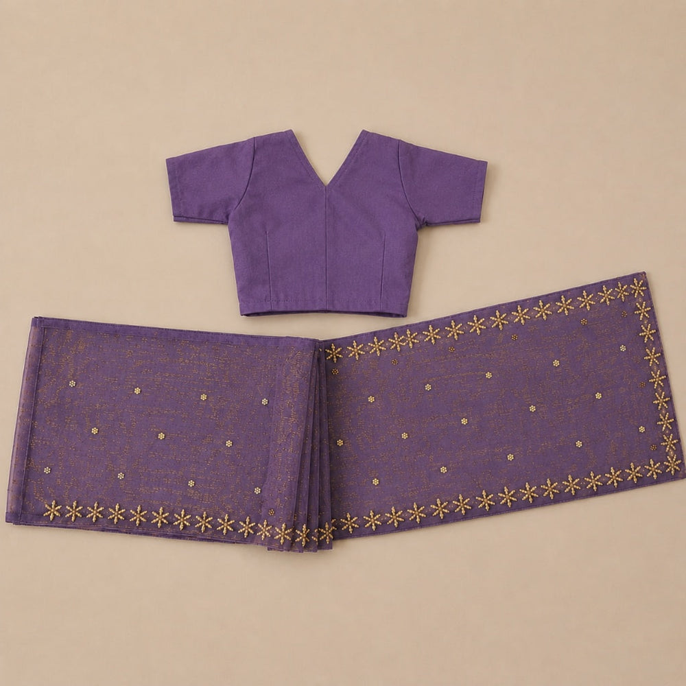 Purple Radha Rani Saree