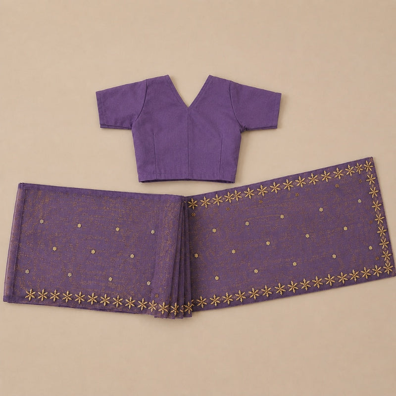 Purple Radha Rani Saree