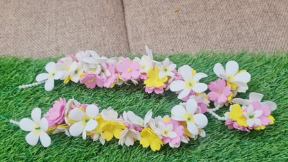 Pink White Yellow Flower Garlands