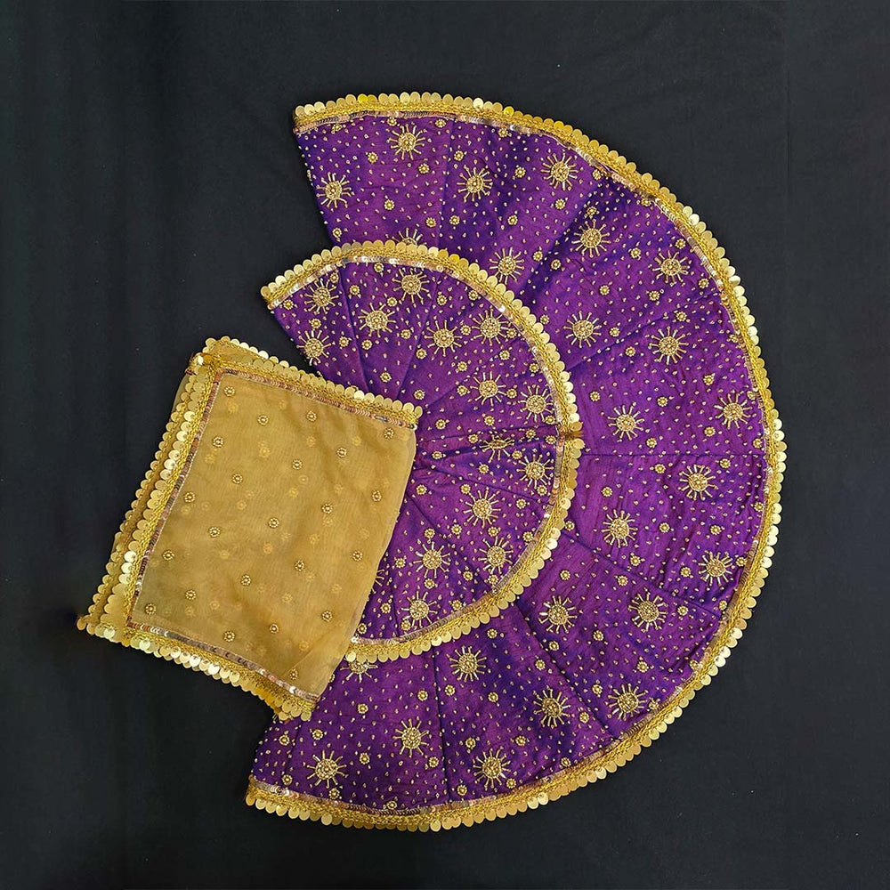 Purple Poshak for Radha Rani