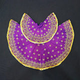 Purple Poshak for Radha and Krishna