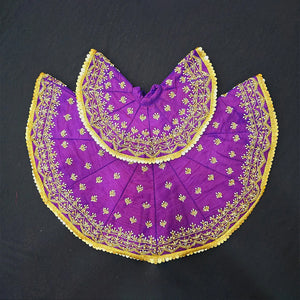 Purple Poshak for Radha and Krishna