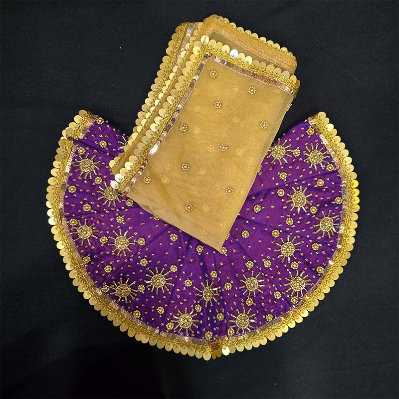 Mata Rani Vastra Purple