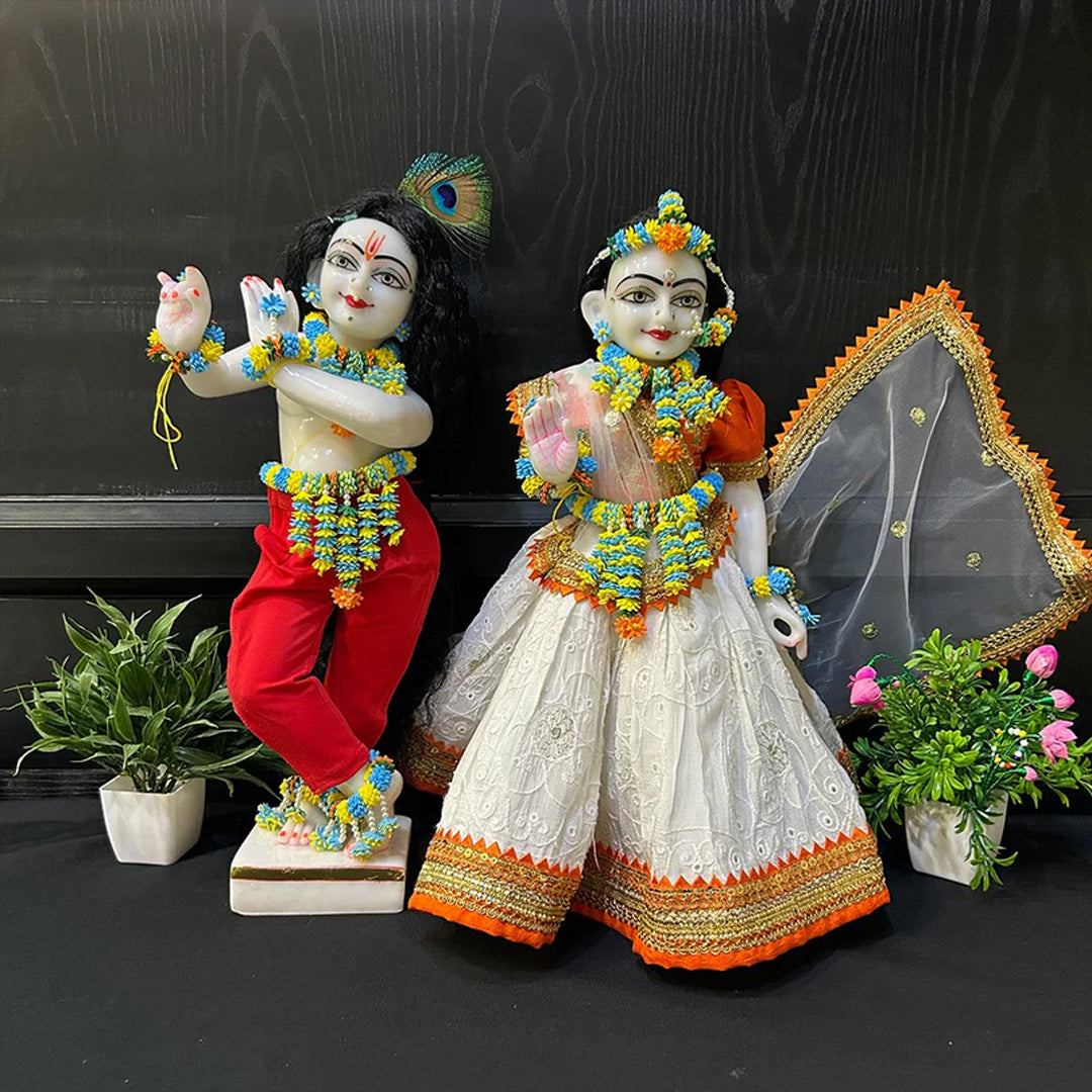 Floral Jewellery in Yellow and Blue