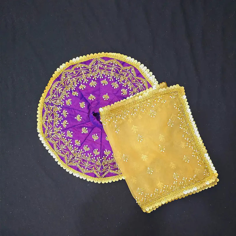 Purple Poshak for Laddu Gopal Ji