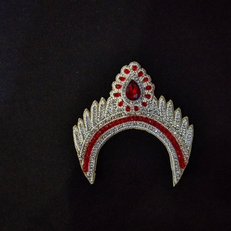 Red Stone Chandrika for Radha Rani