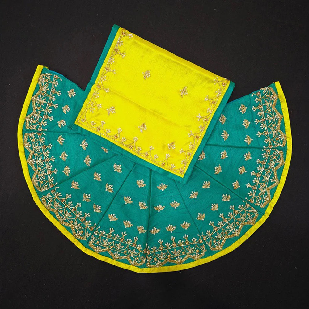 Sea Green Dress for Mata Rani
