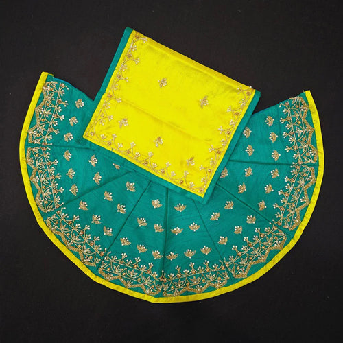 Sea Green Dress for Mata Rani