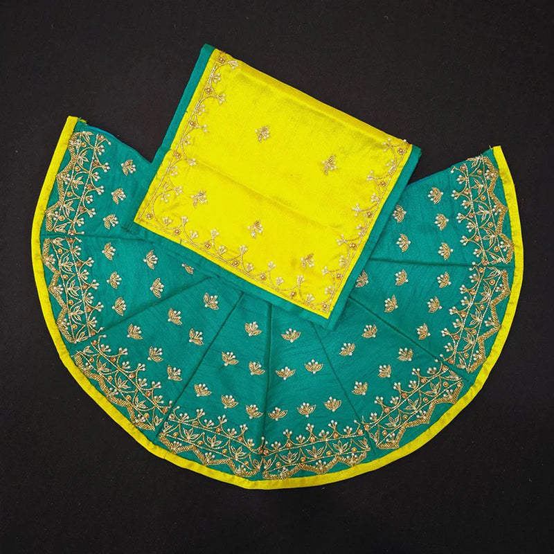 Sea Green Dress for Mata Rani