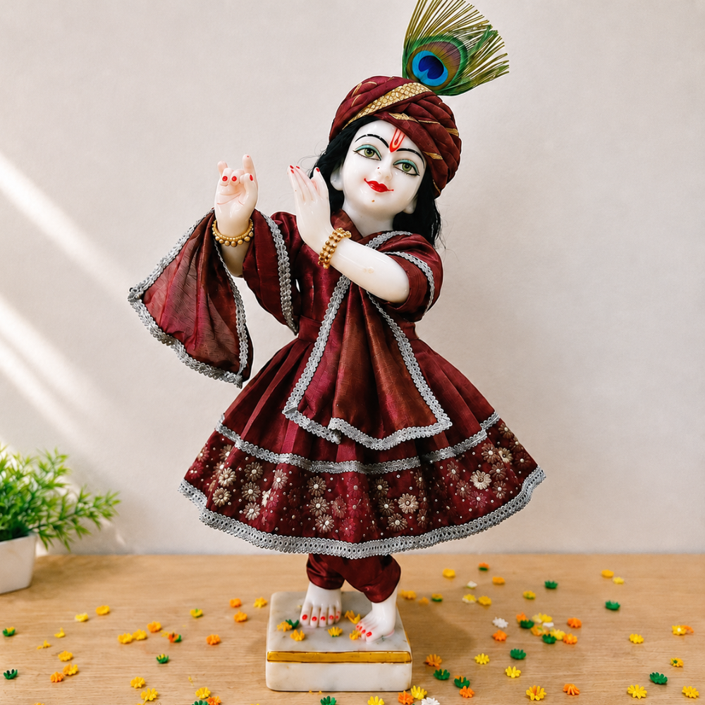 Premium Embroidery Radha Krishna Poshak