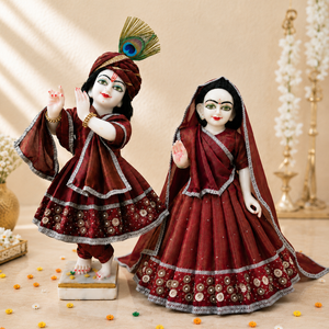 Premium Embroidery Radha Krishna Poshak