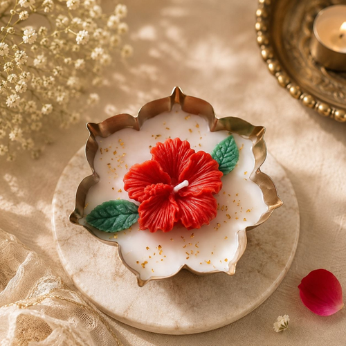 Floral Candle Set – 2 Pc
