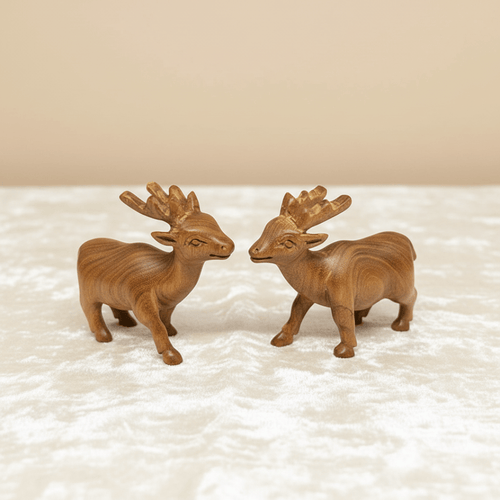 Pure Sandalwood Deer Set