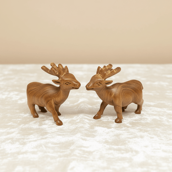 Pure Sandalwood Deer Set