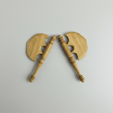 Pure Sandalwood Plane Pankhi Pair