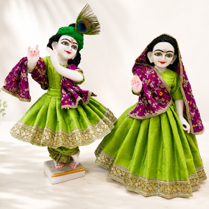 Light Green Thakur ji or Radha Rani Poshak