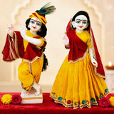 Yellow Cotton Poshak For Thakur ji or Radha Rani