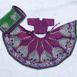 Radha Krishna Dark Purple poshak