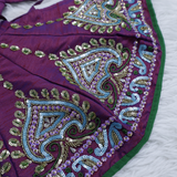 Radha Krishna Dark Purple poshak