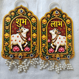 Parrot Pair Door Hanging & Shubh Krishna Combo