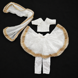 White Poshak For Thakur ji or Radha Rani