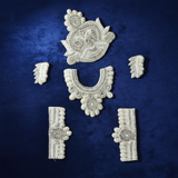 White Stone Jewellery Set For Krishna ji