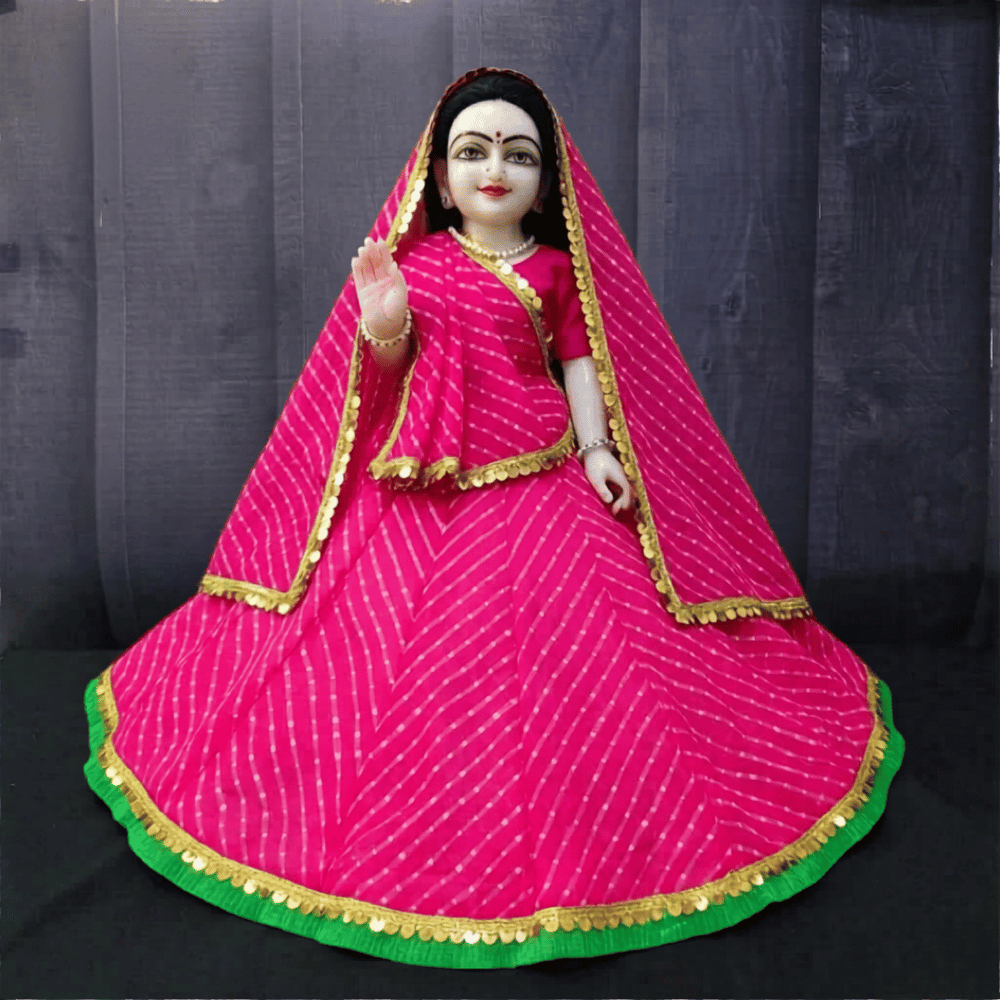 Pink Radha Krishna Poshak