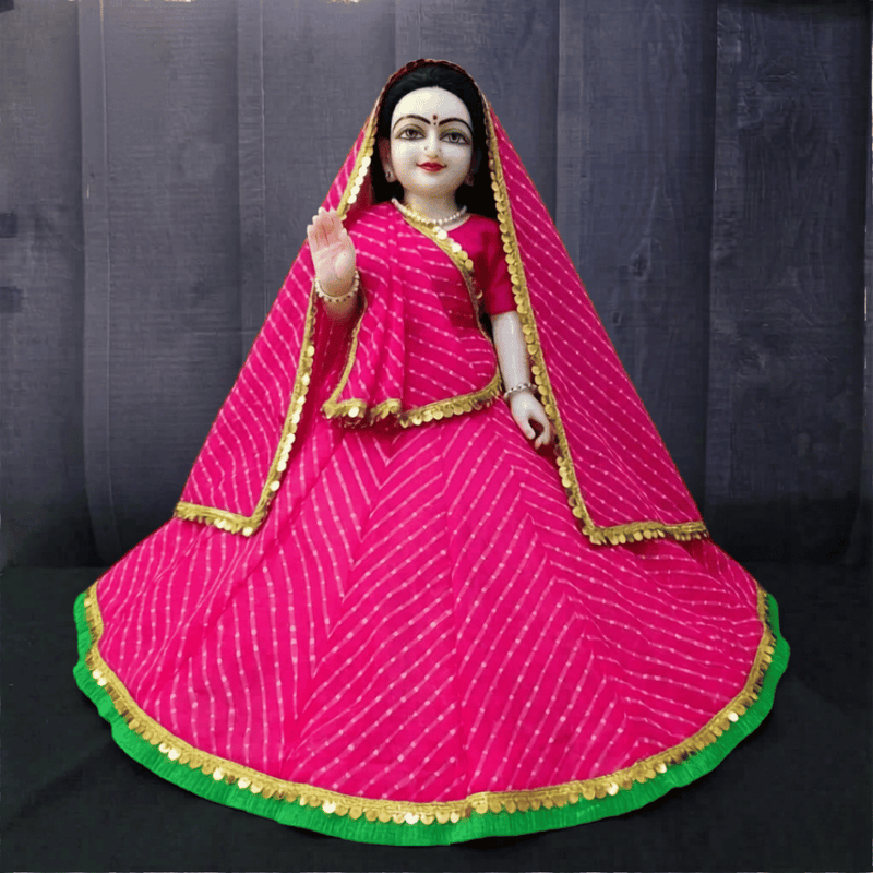 Pink Radha Krishna Poshak