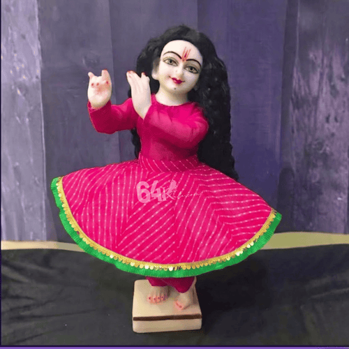 Pink Radha Krishna Poshak
