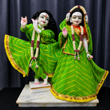 Light Green Radha Krishna Poshak