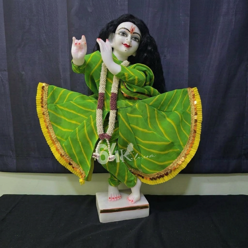 Light Green Radha Krishna Poshak