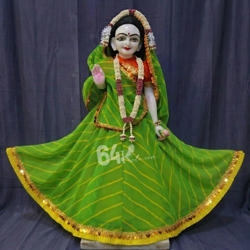 Light Green Radha Krishna Poshak