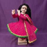 Pink Radha Krishna Poshak