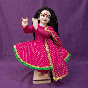 Pink Radha Krishna Poshak