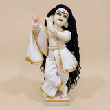 White Embroidered Radha Rani Saree