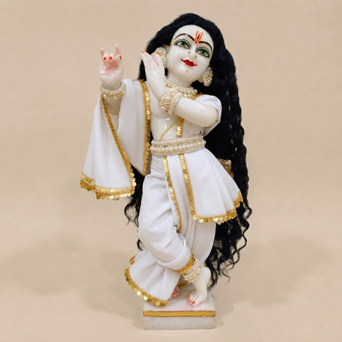 White Embroidered Radha Rani Saree