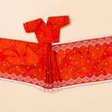 Traditional Bright Red Radha Rani Saree