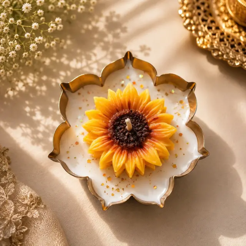 Sunflower Candle (2 Pair)