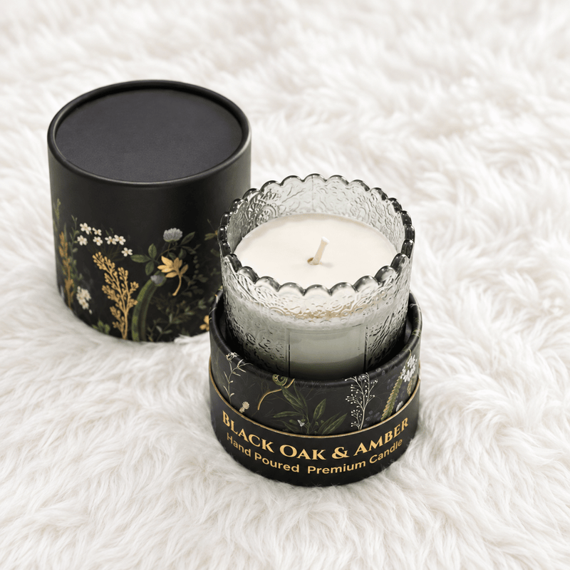 Black Oak & Amber Premium Candle – Set of 2